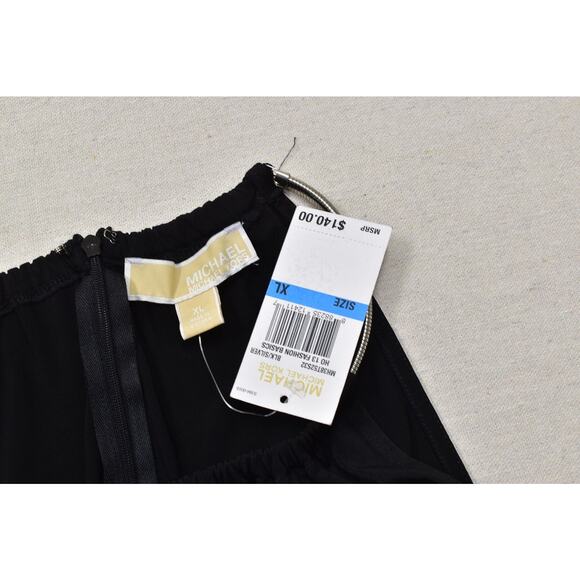 Michael Kors Women's Black Twisted Knot Halter Sheath Dress Plus Size XL NWT - Picture 6 of 8